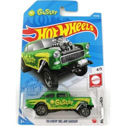 2021-121 Hot Wheels 1:64 55 CHEVY BEL AIR GASSER Collector Edition Metal Diecast Model Car Kids Toys