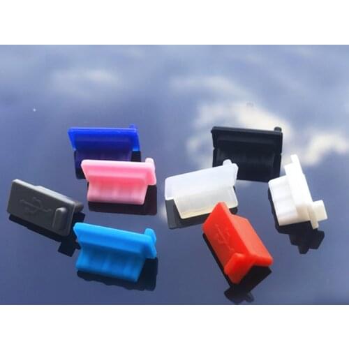 500pcs USB Dust Plug Charger Port Cover Cap USB Hole Plug USB Master Dust Cap Silicone Dustproof Protector Tablet PC Notebook