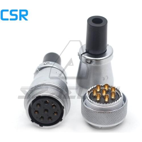 WEIPU WS28 series 25A 8-pin waterproof connector male and female docking Aviation connector plug and socket IP67
