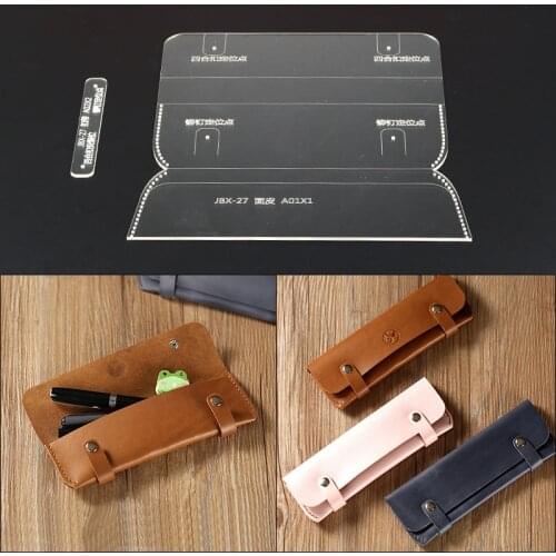 DONYAMY 1 Set Acrylic Student stationery package Leather Template