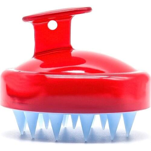 Head Massage Brush Soft Hair Scalp Brush Washing Comb Brush Silicone Shampooing Massage Brush Beauty Tool