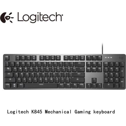 Logitech K845 Mechanical Illuminated Gaming Keyboard Mechanical Cherry MX Switches for Laptop Tablet Desktop PC Gaming Gamer