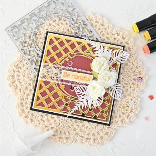 InLoveArts Square Frame Metal Cutting Dies Heart Round For DIY Scrapbooking Album Paper Cards Decorative Craft Embossing Die Cut