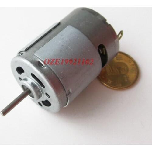 2PCS Model Toys 3V6V9V 3V 6000RPM 6V 1200RPM 2.3MM Shaft Dia. M2.5 Screw Magnetic Micro Motor