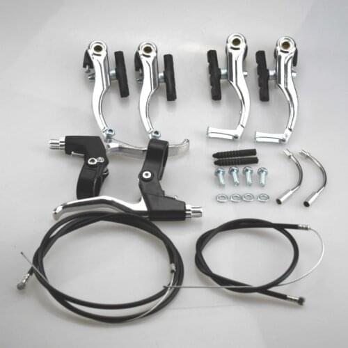 1 SET MTB BMX Alloy Front And Rear V Brake Lever Calipers Set Mountain Bike ALLOY Bicycle V-BRAKES & LEVERS