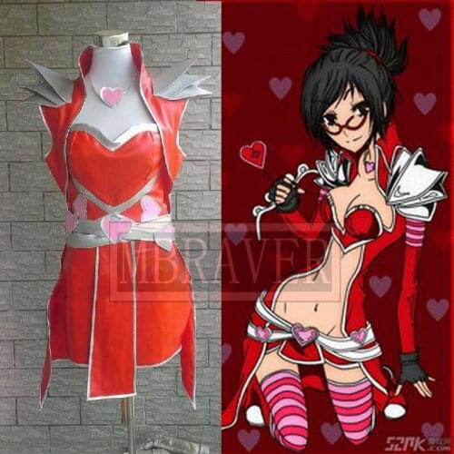Lol VN Vayne Red Cosplay Costume Full Set Any Size