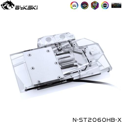 Bykski GPU Cooler For ZOTAC RTX2060 6GD6 OC HB Full Cover Graphics Card Watercooling Block,VGA Block,N-ST2060HB-X