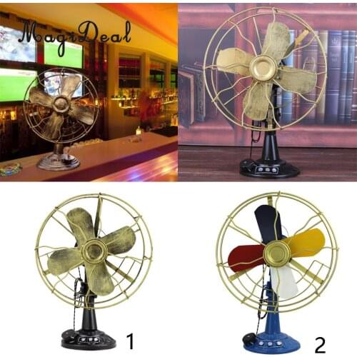 Wrought Iron Retro Fan Model Decoration Studio Photography Props Vintage Home Decoration Bar/Pub Desktop Decoration Crafts