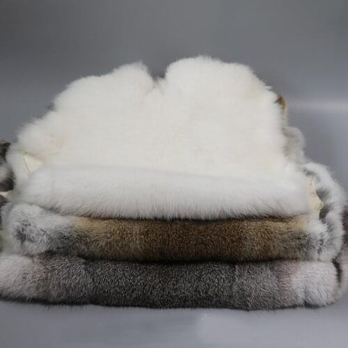New full Pelt Genuine Rabbit Fur Raw Material Clothing Accessories Wholesale Original Rabbit Real Leather Fur Special Sale