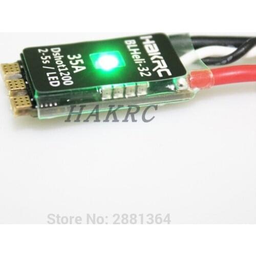 Original HAKRC BLHeli 35A ESC_32 Bit 2-5S Built-in LED Support Dshot1200 Multishot for DIY FPV RC Drone RC Quadcopter Model