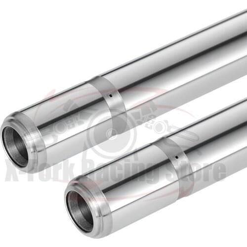 Front Fork Tubes Inner Pipes Silver Bar Pair For Honda CB400A 1979-1980 CB400N 1979-1980 51410-413-013 33X581mm