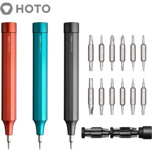 HOTO 24 IN 1 Precision Screwdriver, Mini Screwdriver Set, Multi-functional Screw Driver, Magnetic Storage Box for 24PCS Bits
