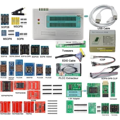 2021 New TL866II Plus Universal Minipro Bios Programmer+ 37 Item With NAND Adapter TL866 PIC Programmable Smart Chip Calculator