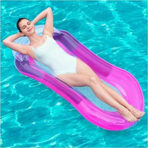 Luxury Inflatable Sea, Pool, Water Contact With Meshed Bed (160*84cm) Beach, Holiday, Hot, Summer Quality Material Comfort Living Home Hotel