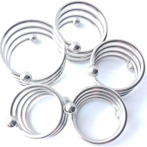 Stailnless Steel Metal Bondage Bdsm Penis Sleeve Cock Ring Stretcher Male Delay Ejaculation Extender Chastity Device Sex Toys