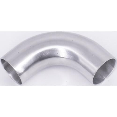 19/25/32/38/45/51/57/63/76/89/102/108mm Pipe OD Butt Weld 90 Degree Elbow Long Bend SUS304/316 Sanitary Fitting L=20mm