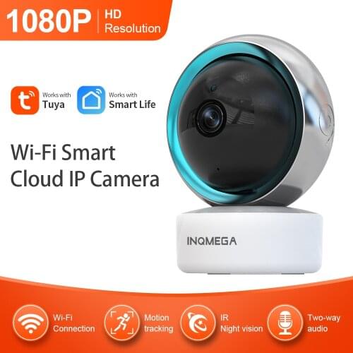 GINCNCN 1080P TUYA Smart Indoor Life Camera Wireless WiFi Security Surveillance CCTV Baby Monitor Google Home Assistant Alexa