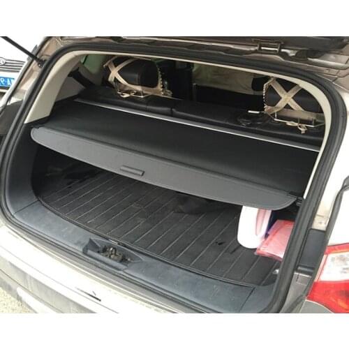 Car Rear Trunk Security Shield Cargo Cover Fit For Mitsubishi ASX 2013-2015 (black beige)