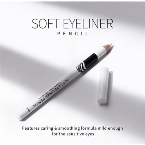 1pcs Soft White Eyeliner Pencil Makeup Women Long Lasting Waterproof Pigment Eye Liner White Eyeliner Pen Cosmetics