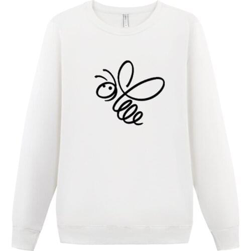 100% Cotton Autumn Bee Women Men Japanese Streetwear Poleron Mujer Woman Joker Streetwear Hoodies Clothing Pullovers