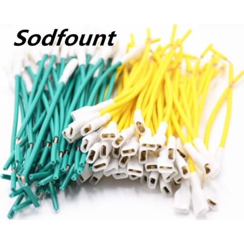 100pcs 6mm terminal high temperature car speaker wiring conversion connector plug, harness plug