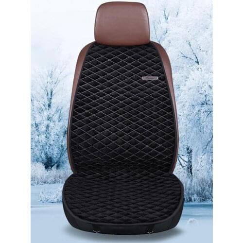 12V24V Fast Heated Car Heated Seat Car Heating Cushion Plush Front Single Seat Car Seat Covers For Winter Keep Warm