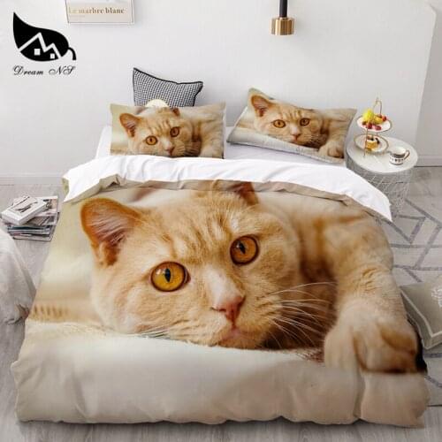 3Pcs Classic Animal Pattern Cat Dog Luxury Set Bedding Animal Cat Dog Simple Wind Bedding Set Home Textile