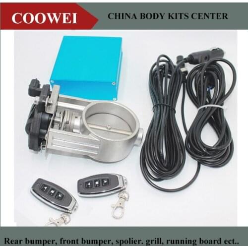 3" Exhaust Valve Flap Control +Electric Control Box For Exhaust Catback Downpipe