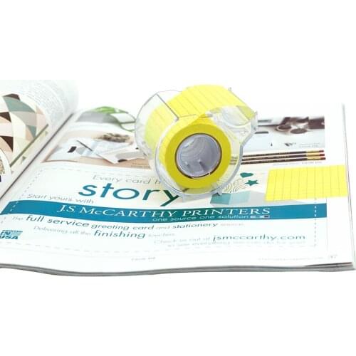 4A Roll Sticky Notes Full Adhesive 2 x 315 Inches Neon Yellow Grid Stationery Kawaii Planner Sticker Memo Pad 4A PSS 9-1 NY Grid