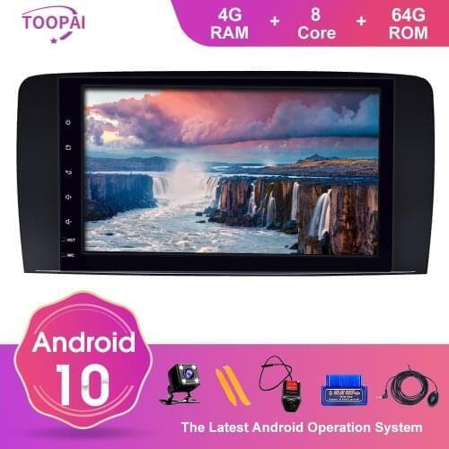 TOOPAI Android 10 For Mercedes Benz R Class W251 R280 R300 R320 Auto Radio Stereo Head Unit Navigation GPS Navigation Multimedia