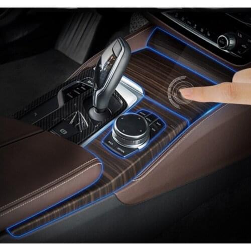 Car Styling for BMW G30 G38 5 series High Quality TPU Trim Dashboard CD Panel Clear Paint Protective Film Stickers