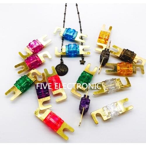 Freer shipping, 10pcs/lot Small Auto Car Bolted fuse 20A-200A small current fork bolted fuse Auto fuse bolt fuse