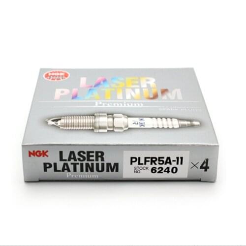 Free Shipping Pack of 4 pcs NGK Spark Plugs PLFR5A-11 6240 LASER PLATINUM Genuine Japan For Nissan Altima Sentra X-Trail Teana