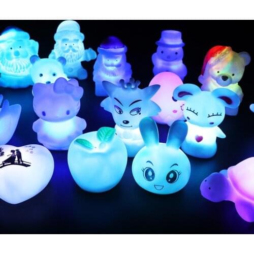 Colorful LED Night Light Childrens Cartoon Luminous Toy Stall Luminous Gifts