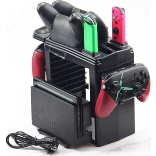 For Nintend Switch NS Console And Accessories Multifunction Stand Standing Desk Storage Showcase Holder Organizer For Nitendo Ga