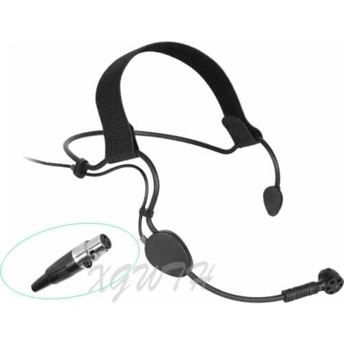 Headworn Condenser ME3 Microphone Headset For AKG Wireless Black