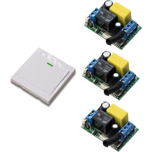 Hot Sale AC 220V Wireless Remote Control Switch Receiver With Wall Panel Remote Transmitter Bedroom Ceiling Lights Wall Lamps