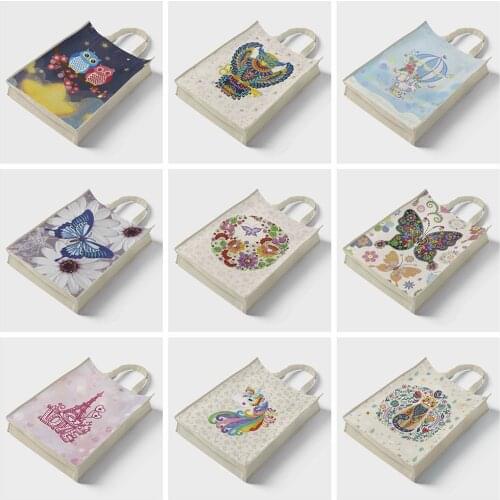 HUACAN Special Shaped Diamond Painting Animal 5D DIY Diamond Embroidery Tote Bag Mosaic Cross Stitch Sale Handicraft