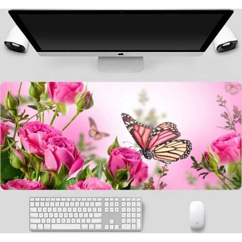 Butterfly Laptop Gaming Mice Mousepad X XL XXL Non slip Cushion Thickness 2mm LockEdge equal LE