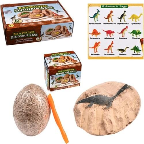 Simulation DIY Dinosaur Egg Digging Toys Kids Dinosaur Egg Toys Childrens Educational Toys Scientific Digging Toys Best Gift
