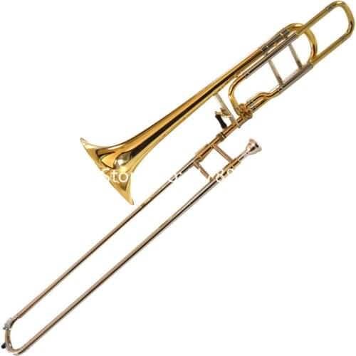 Hot Selling Bach B/F Tenor Trombone Phosphorus copper Musical instrument Professional with Case Accessories Free Shipping