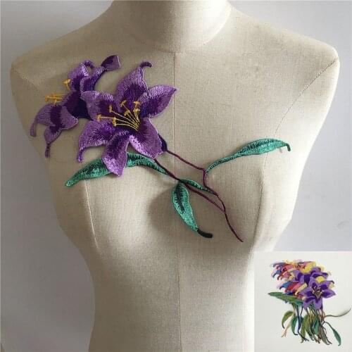 Fashion Style embroidery Lace Flower DIY Lace Fabric Sewing Lace Collar Decoration Decal Clothes Accessories Multiple Colors