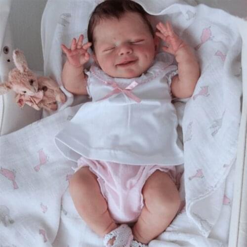 20 Inch Soft Silicone Body Reborn Baby Dolls Cute Girl Toy Baby Dolls Autum New Childrens Day Present
