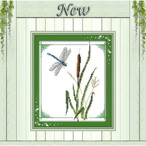 Dragonfly cartoon animal diy painting counted print on canvas DMC 11CT 14CT kits Chinese Cross Stitch embroidery needlework Sets