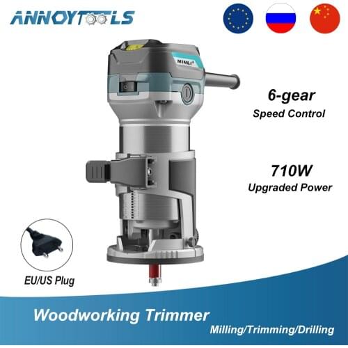 Trimming Machine Woodworking Slotting Machine Hole Cutting Woodworking Decoration Tool Multifunctional Engraving Machine
