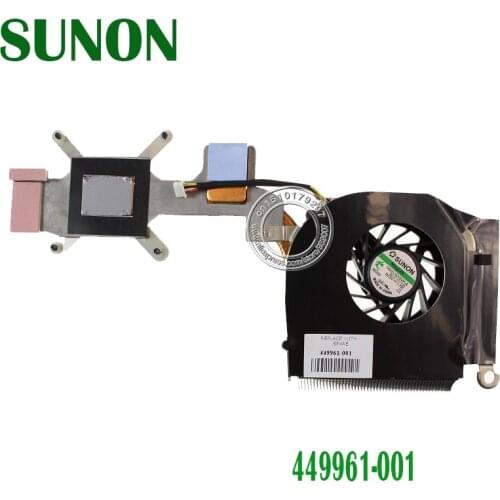 Original New Laptop Cooler Fan With Heatsink For HP Pavilion DV6000 F500 F700 AMD CPU 449961-001 431448-001