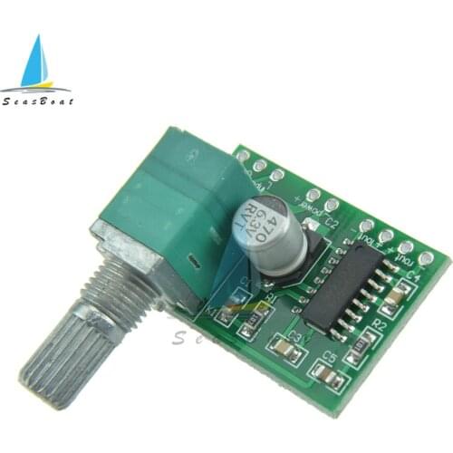 PAM8403 5V Power Audio Amplifier Board 2 Channel 3W W Volume Control/ USB Power Supply 2.5V-5.5V