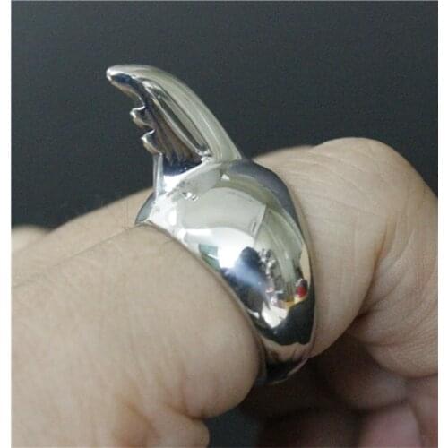 Size 7-12 Unicorn Ring 316L Stainless Steel Jewelry Cool Design Polishing Fashion Horns Ring
