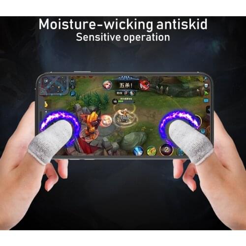 RETROMAX Finger Gaming Gloves For PUBG/MOBA/iPhone/Android/iOS Mobile Phone/Tablet Non-slip/Anti-sweat Breathable Finger Gloves