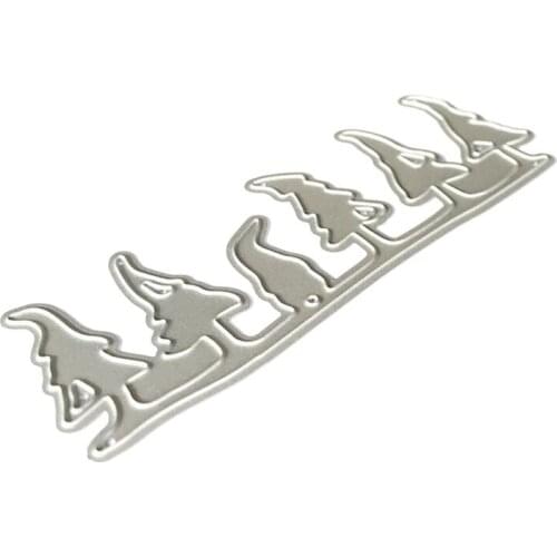 Row of Trees Metal Cutting Dies Stencil Scrapbooking DIY Album Stamp Paper Card T3LE